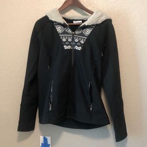 Spyder Black Hooded Jacket